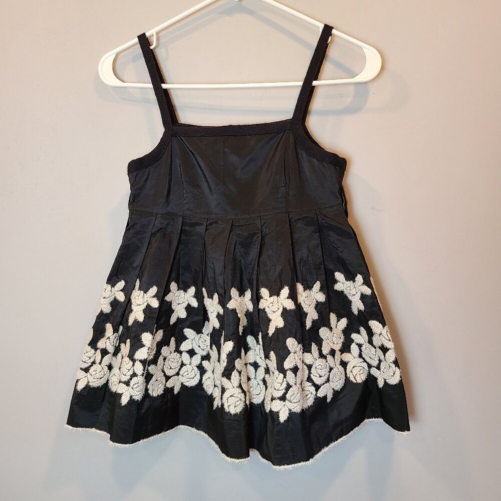MonnaLisa Chic Dress Made in Italy Black Pleated Girls 10